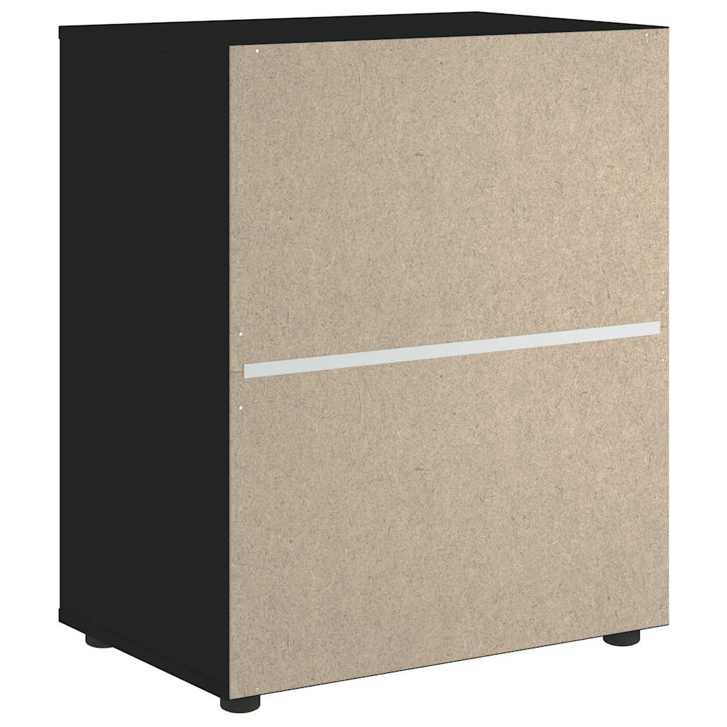 vidaXL Komoda "VISNES" Czarna 60x40x73 cm Drewno klejone