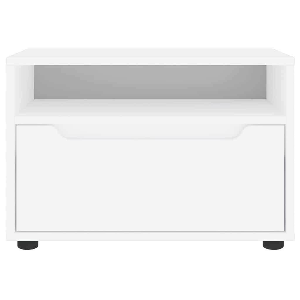 vidaXL Szafka pod TV "VISNES" Biała 60x40x38 cm Drewno klejone