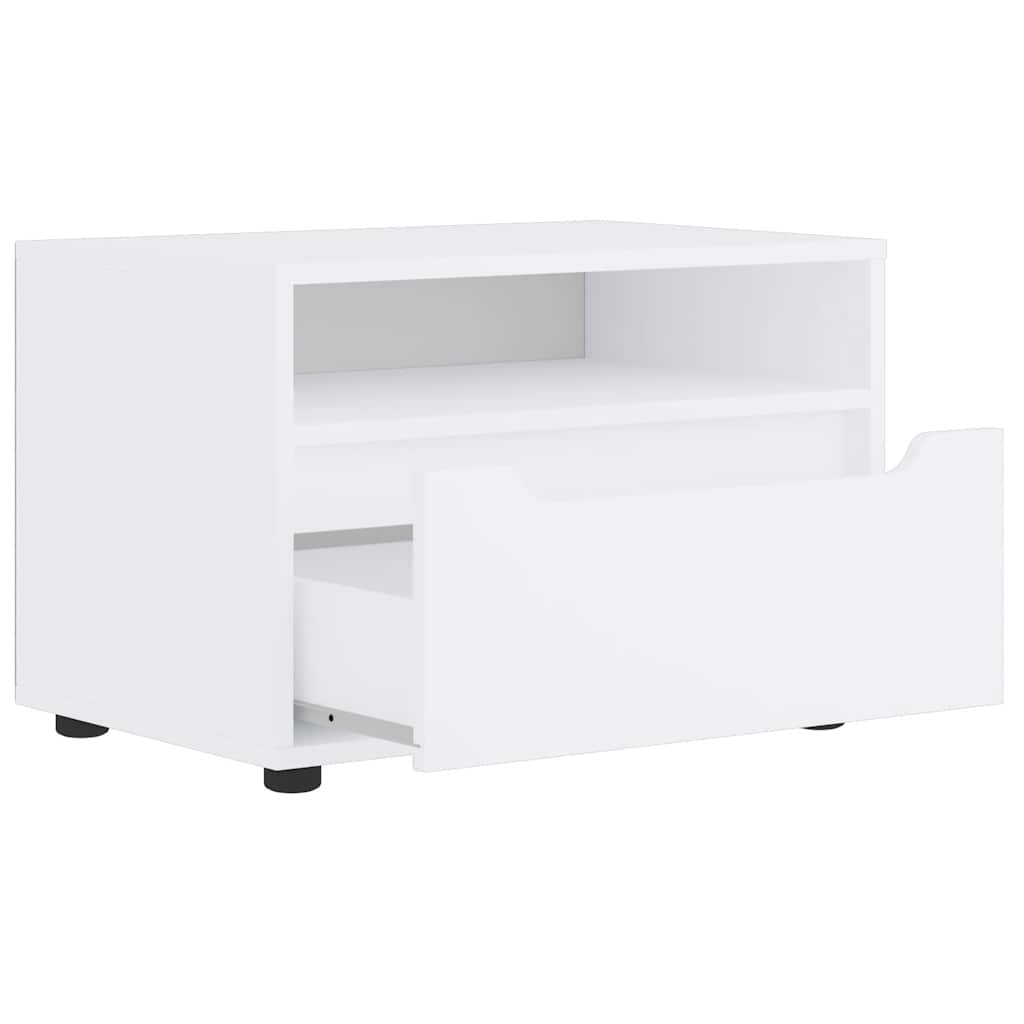 vidaXL Szafka pod TV "VISNES" Biała 60x40x38 cm Drewno klejone