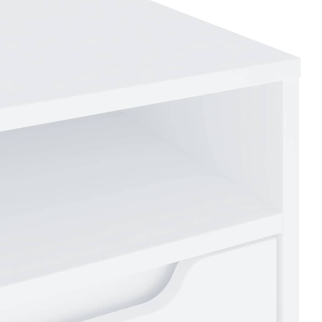 vidaXL Szafka pod TV "VISNES" Biała 60x40x38 cm Drewno klejone