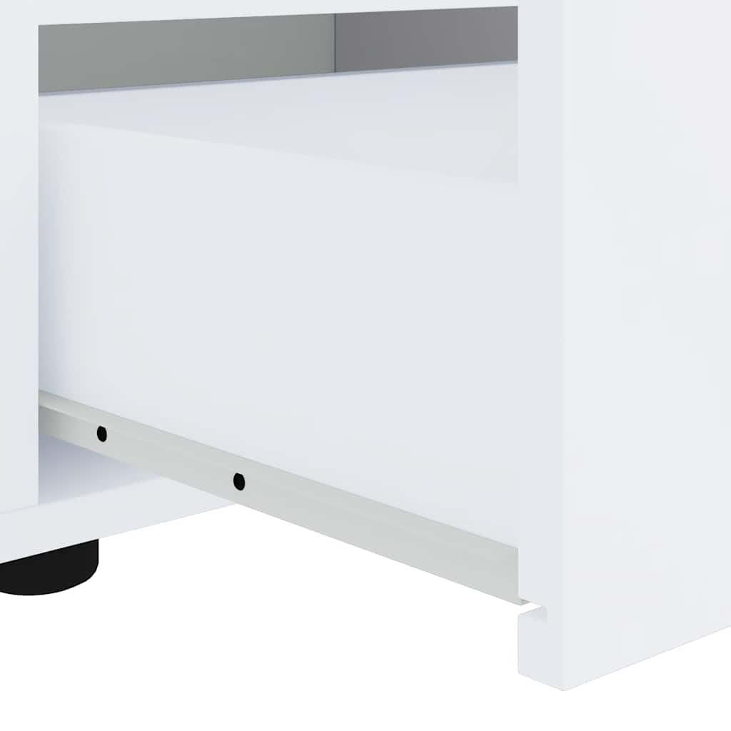 vidaXL Szafka pod TV "VISNES" Biała 60x40x38 cm Drewno klejone