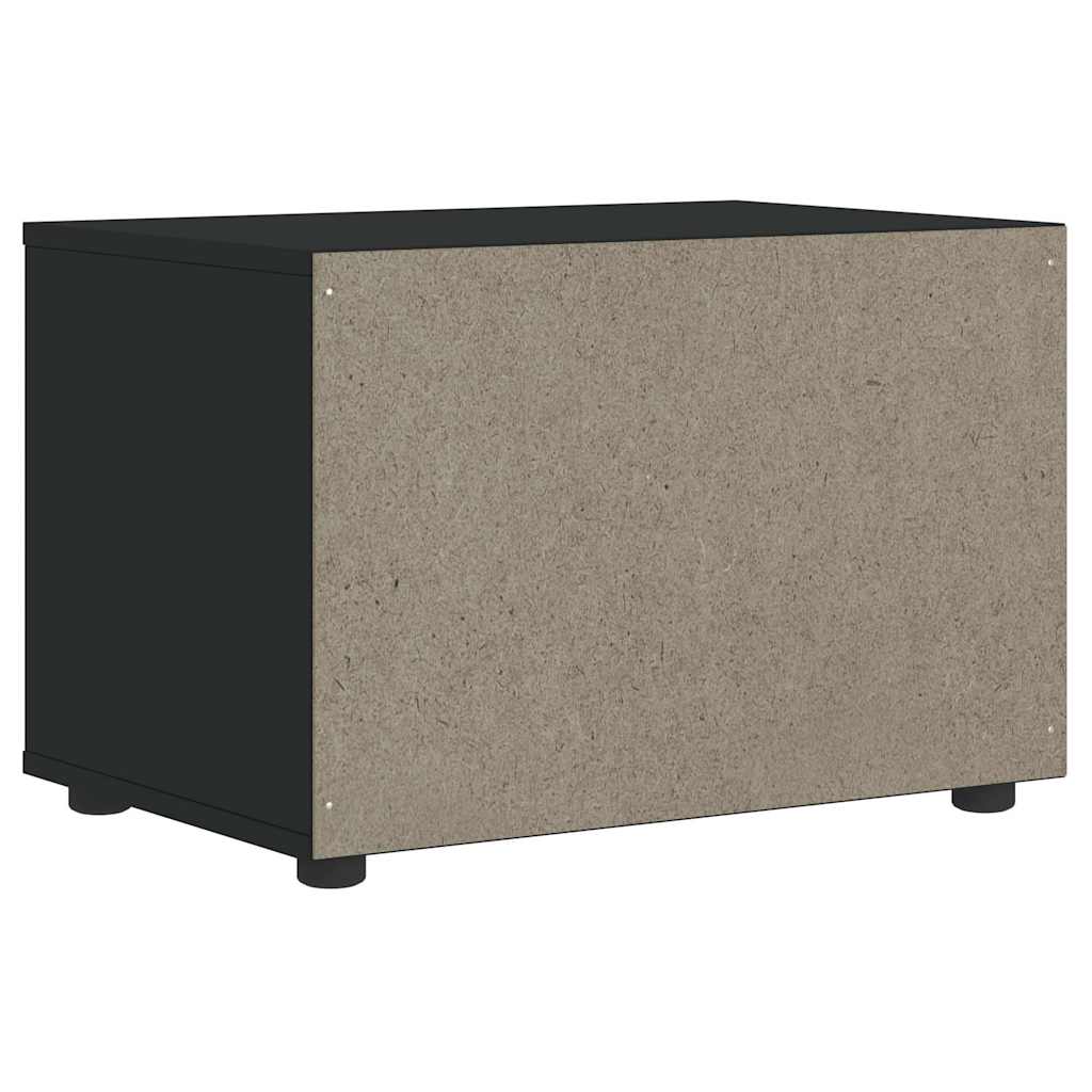 vidaXL Szafka pod TV "VISNES" Czarna 60x40x38 cm Drewno klejone
