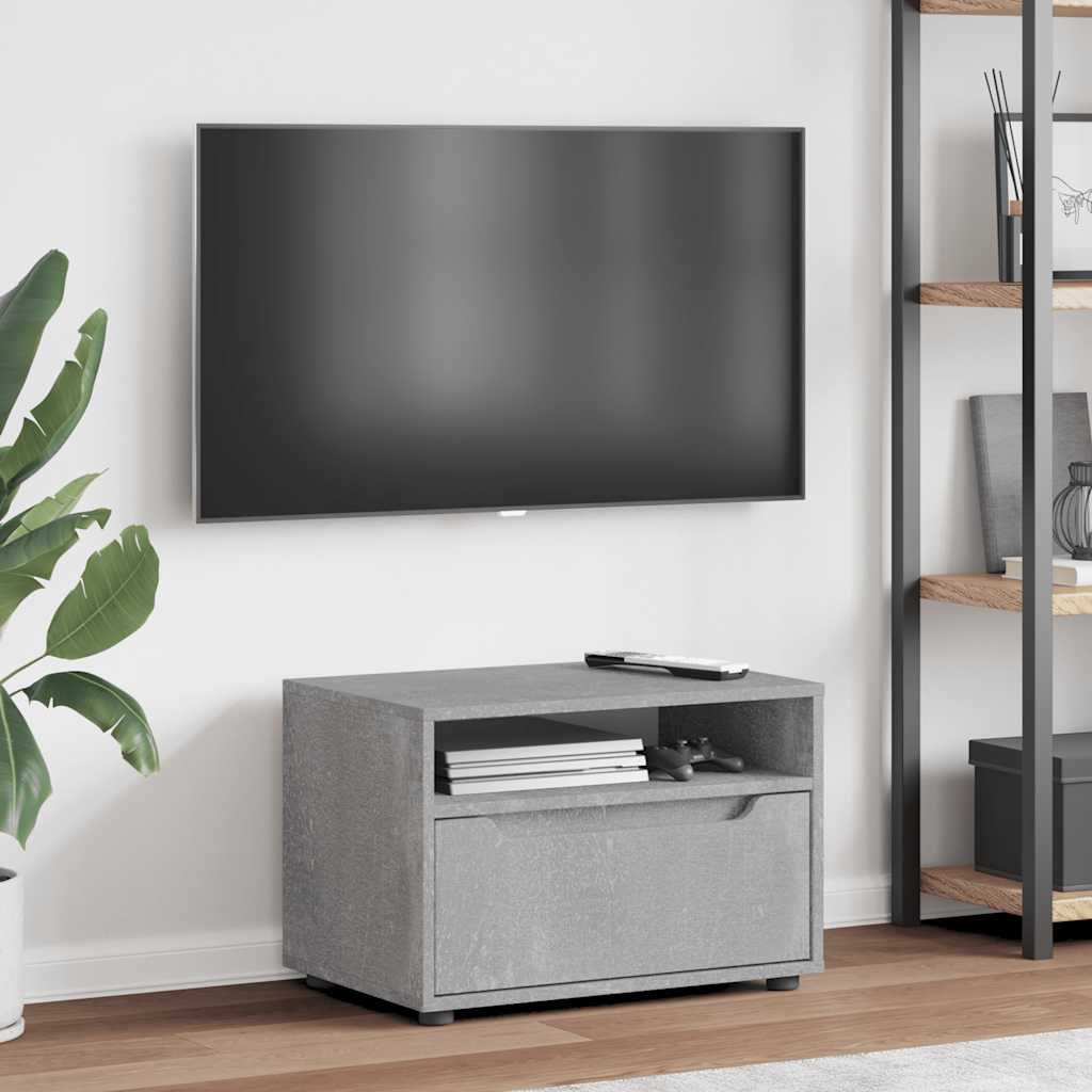 vidaXL Szafka RTV "VISNES" Betonowa Szara 60x40x38 cm Drewno klejone