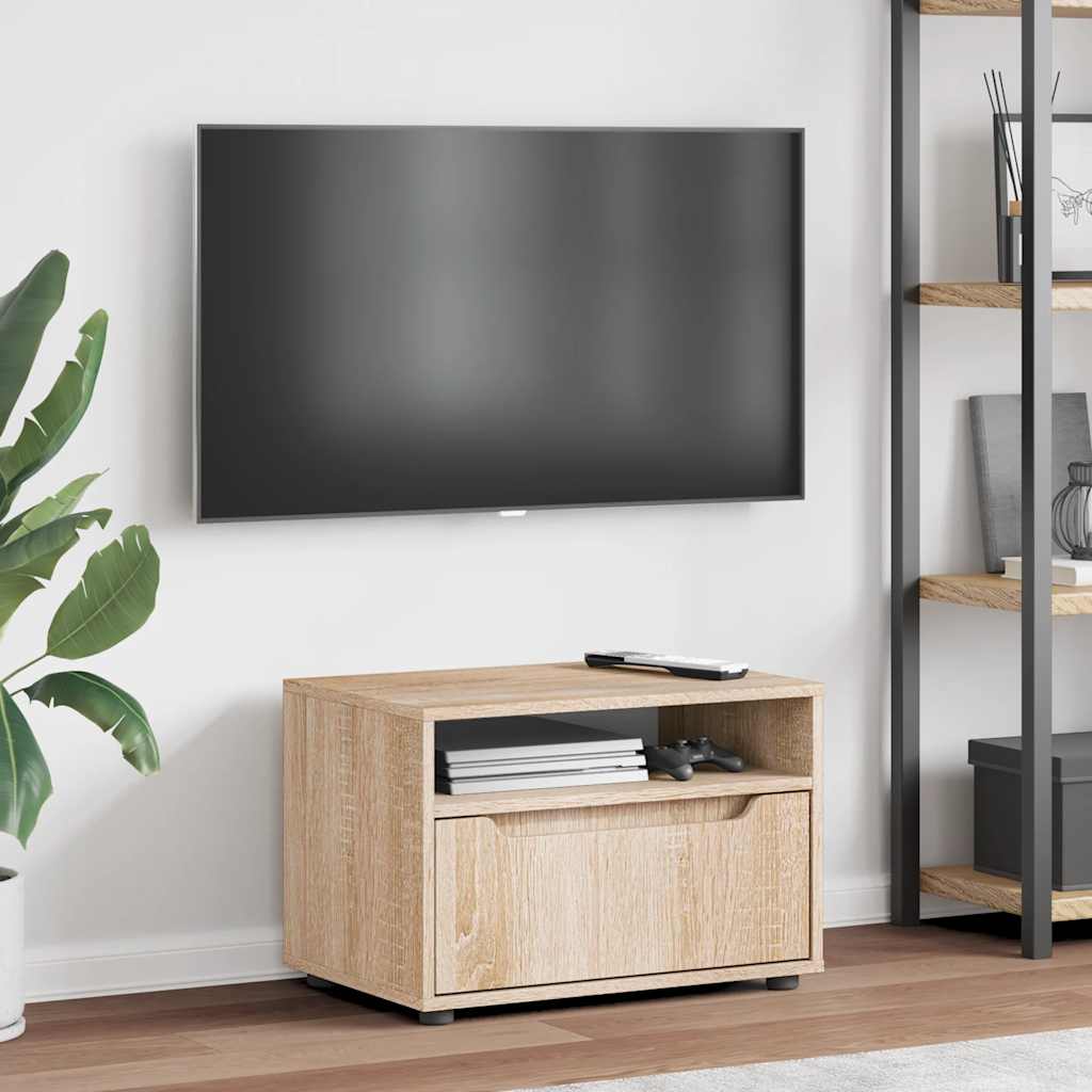vidaXL Szafka RTV "VISNES" Dąb Sonoma 60x40x38 cm Drewno klejone