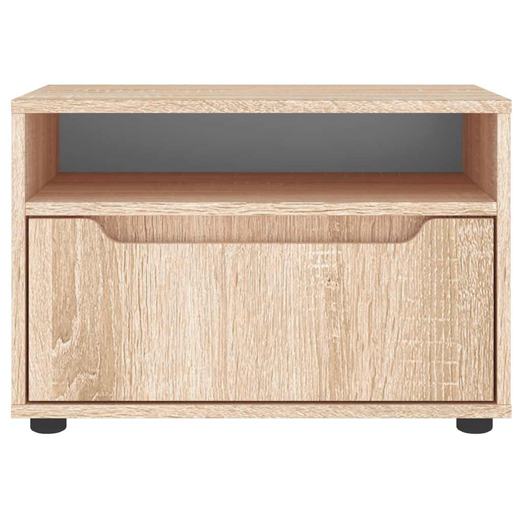 vidaXL Szafka RTV "VISNES" Dąb Sonoma 60x40x38 cm Drewno klejone