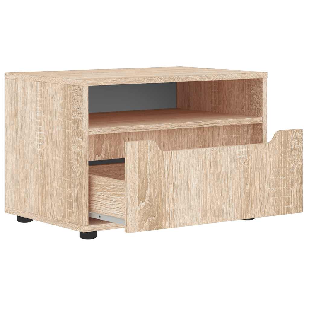 vidaXL Szafka RTV "VISNES" Dąb Sonoma 60x40x38 cm Drewno klejone