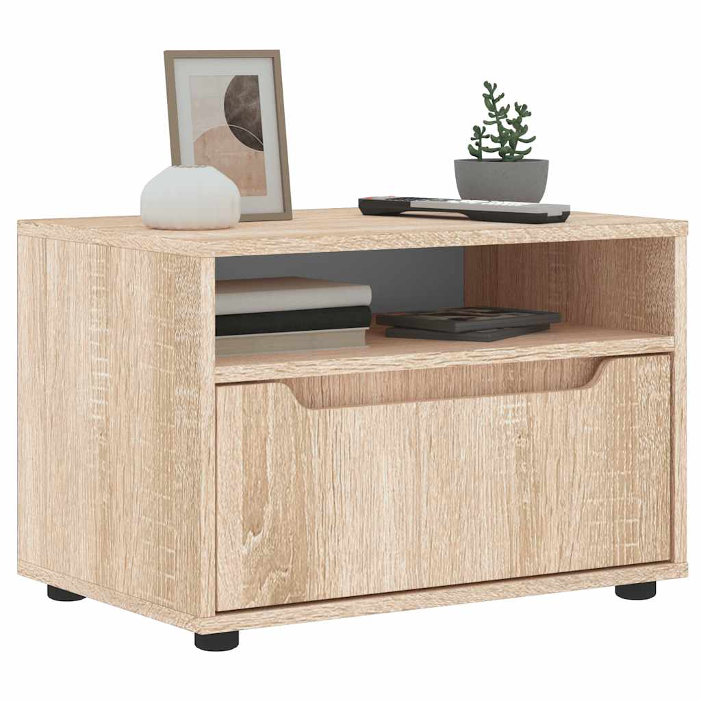 vidaXL Szafka RTV "VISNES" Dąb Sonoma 60x40x38 cm Drewno klejone