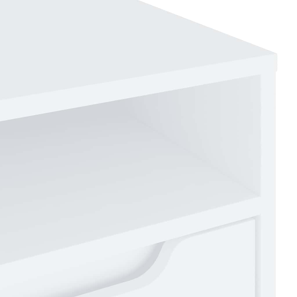 vidaXL Szafka pod TV "VISNES" Biała 100x40x38 cm Drewno klejone