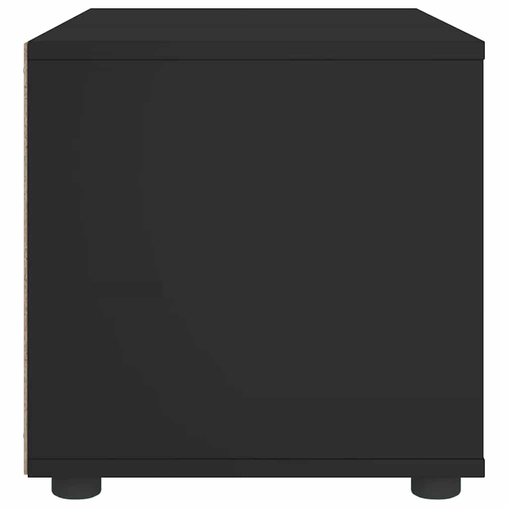vidaXL Szafka pod TV "VISNES" Czarna 100x40x38 cm Drewno klejone