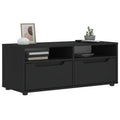 vidaXL Szafka pod TV "VISNES" Czarna 100x40x38 cm Drewno klejone