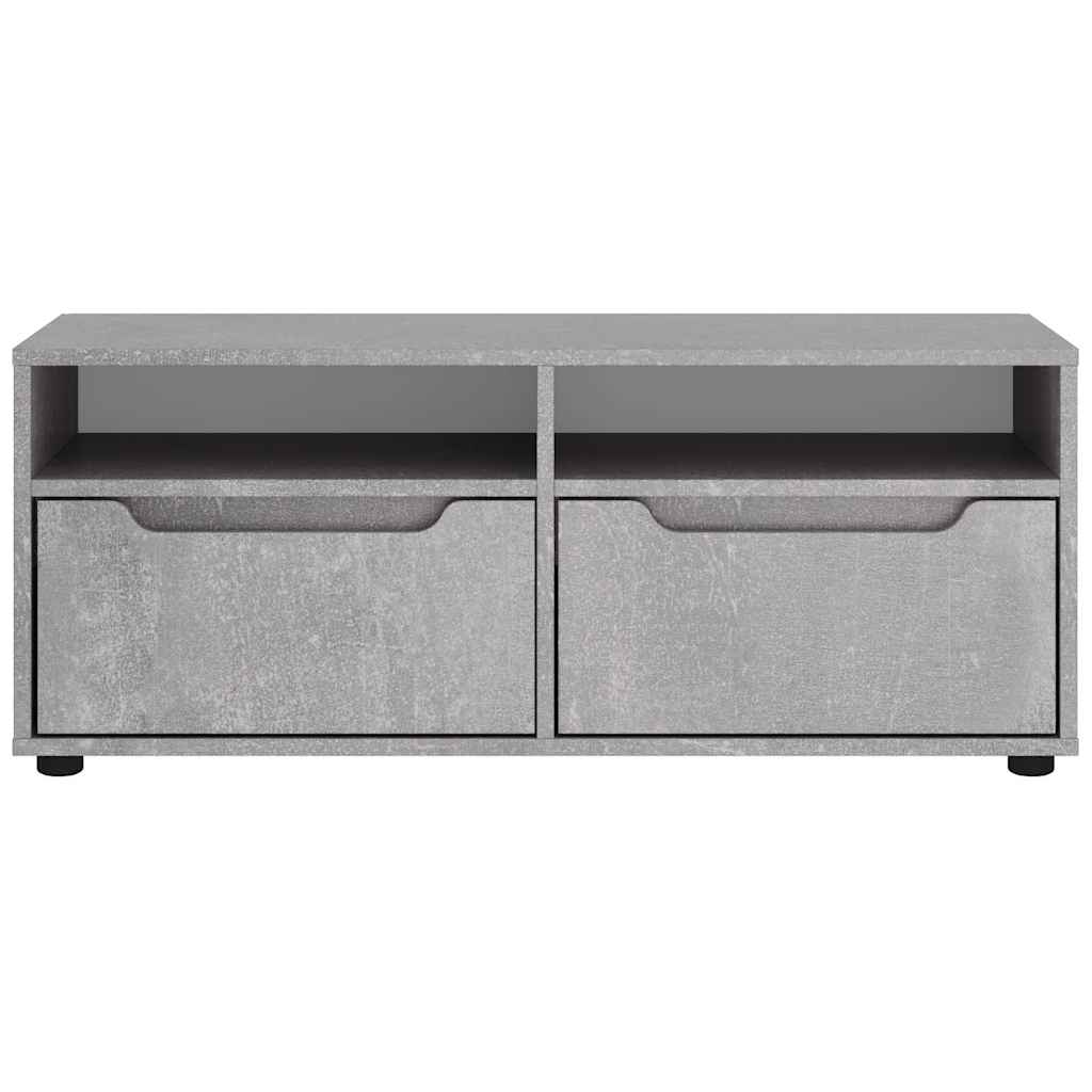 vidaXL Szafka RTV "VISNES" Betonowa Szara 100x40x38 cm Drewno klejone