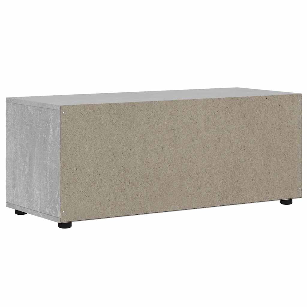 vidaXL Szafka RTV "VISNES" Betonowa Szara 100x40x38 cm Drewno klejone