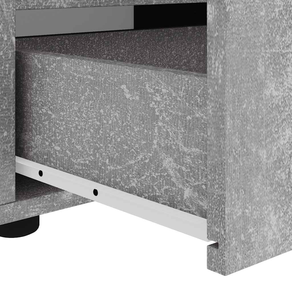 vidaXL Szafka RTV "VISNES" Betonowa Szara 100x40x38 cm Drewno klejone