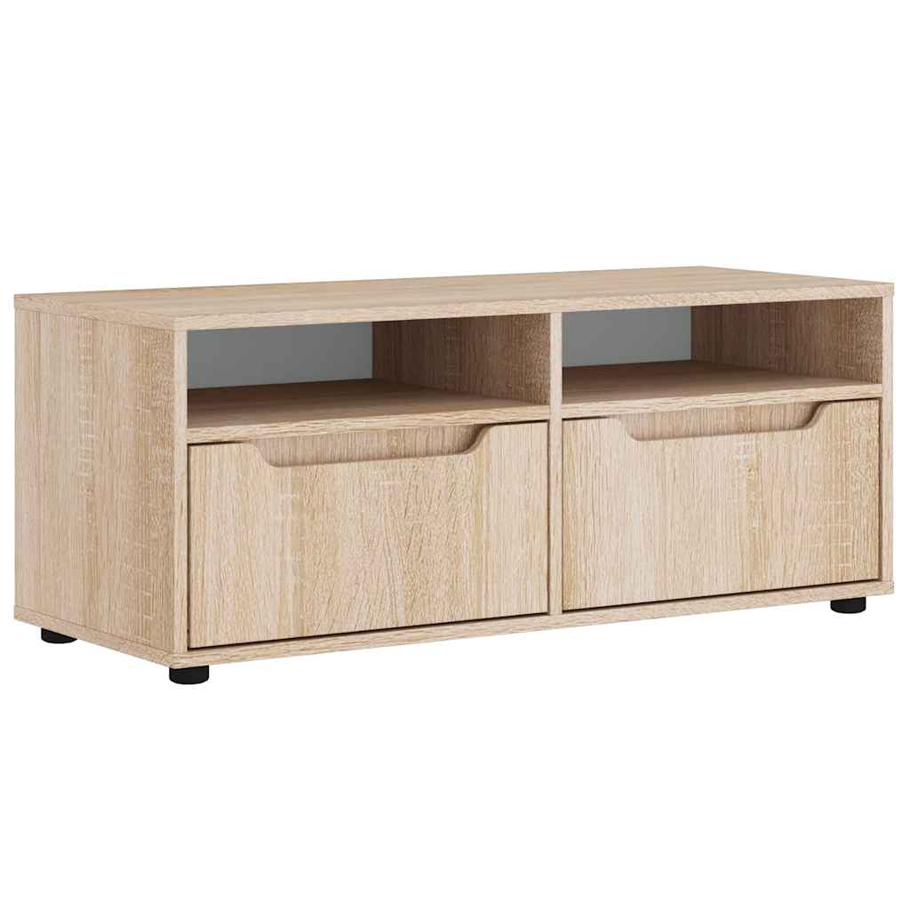 vidaXL Szafka RTV "VISNES" Dąb Sonoma 100x40x38 cm Drewno klejone