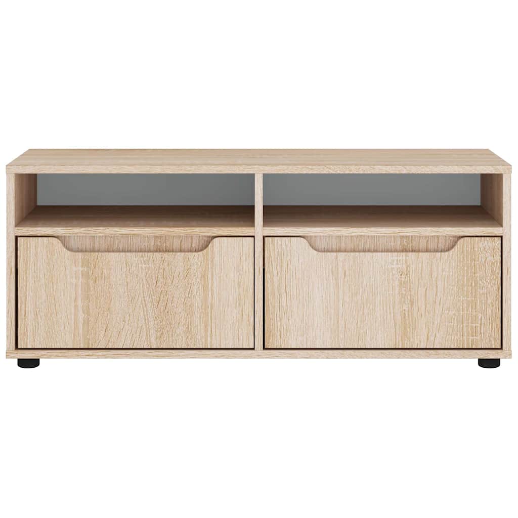 vidaXL Szafka RTV "VISNES" Dąb Sonoma 100x40x38 cm Drewno klejone