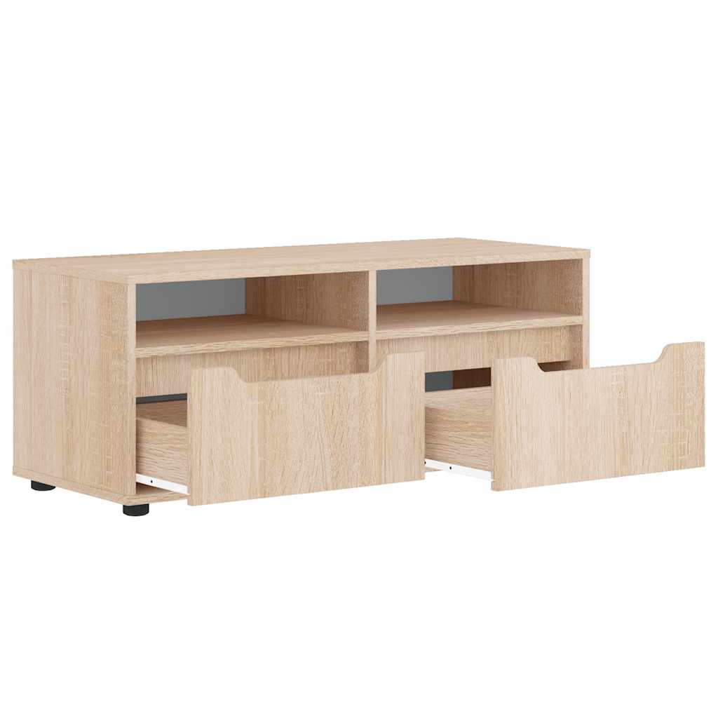 vidaXL Szafka RTV "VISNES" Dąb Sonoma 100x40x38 cm Drewno klejone