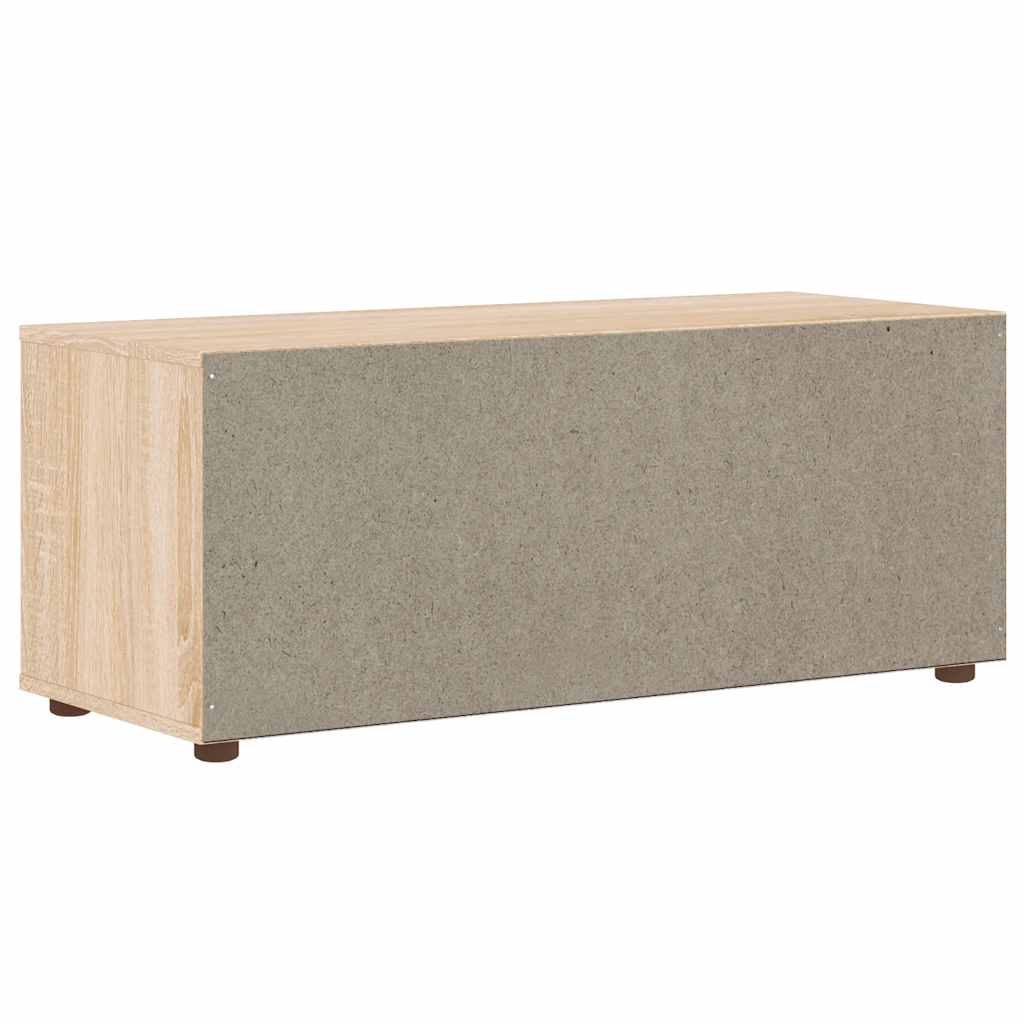vidaXL Szafka RTV "VISNES" Dąb Sonoma 100x40x38 cm Drewno klejone