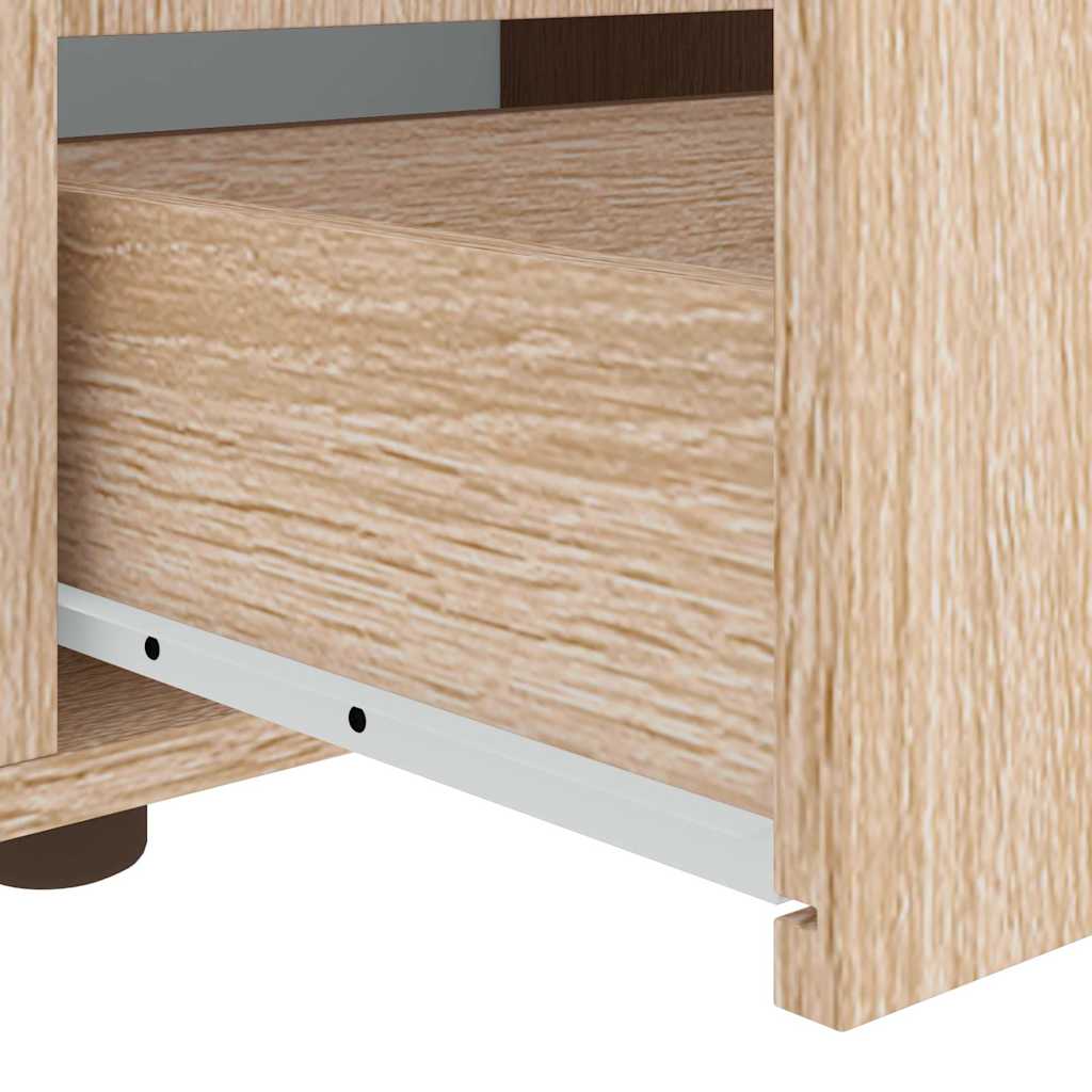 vidaXL Szafka RTV "VISNES" Dąb Sonoma 100x40x38 cm Drewno klejone