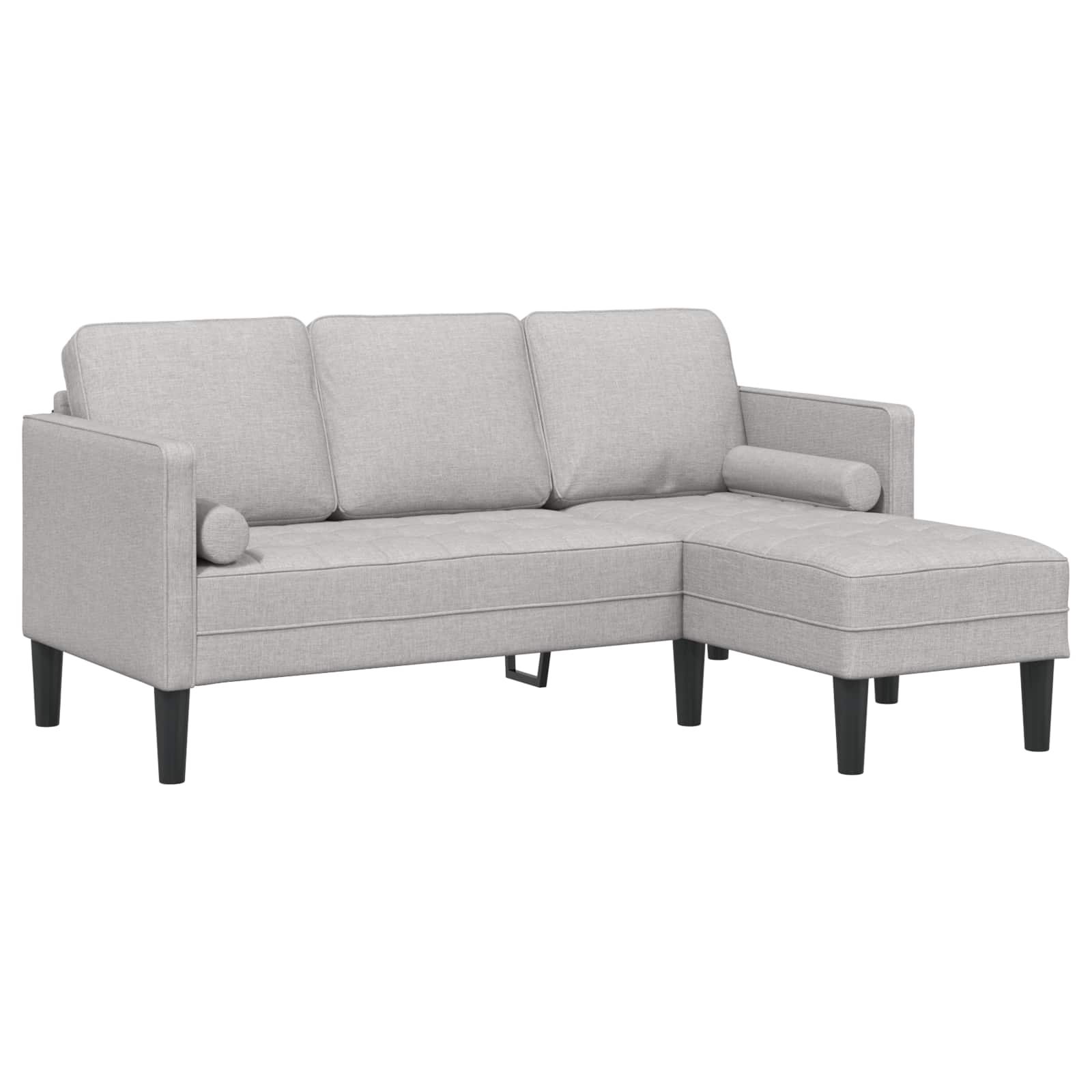 vidaXL Zestaw Sof Szary chmur 173 x 131 x 67 cm Poliester