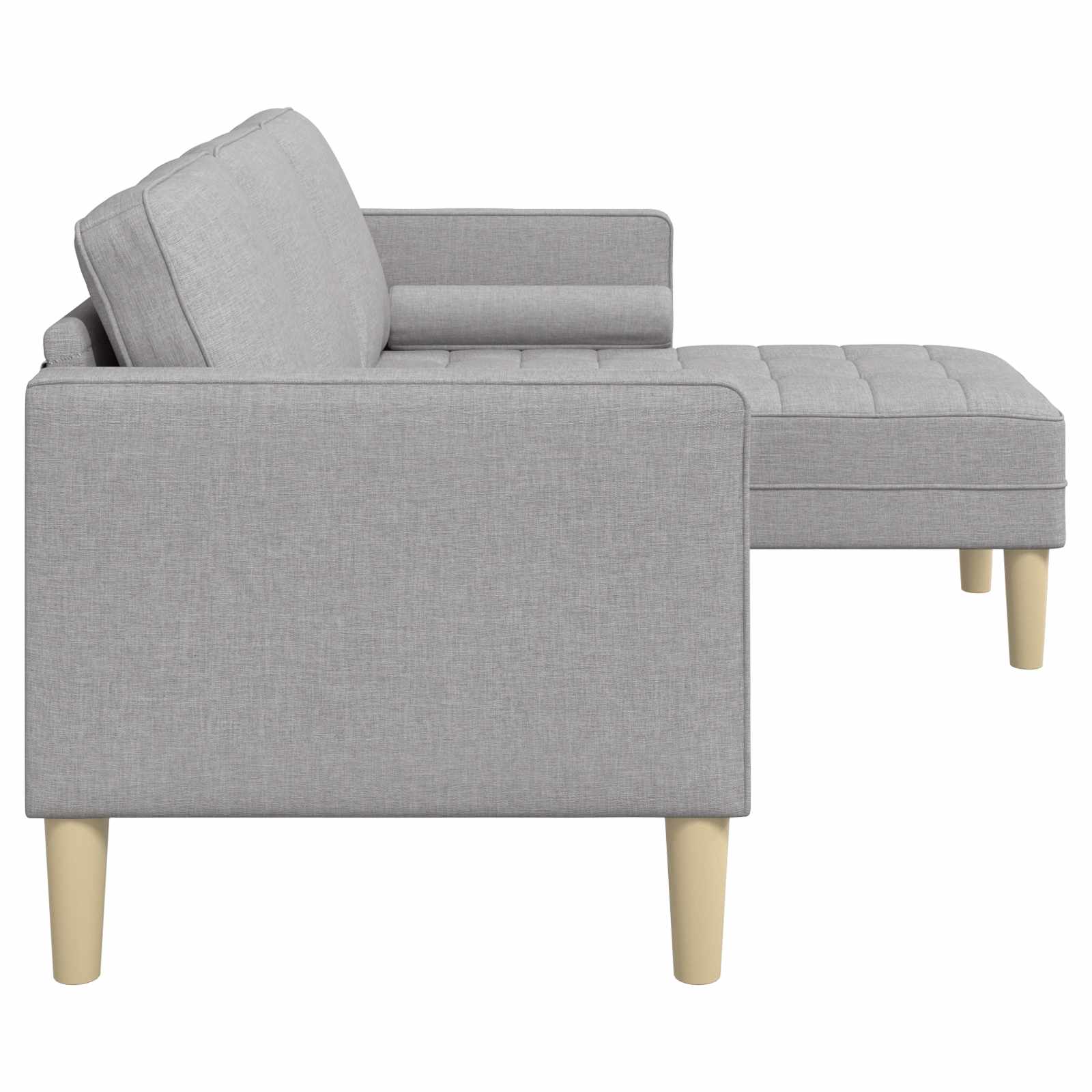 vidaXL Zestaw Sof Szary chmur 173 x 131 x 67 cm Poliester