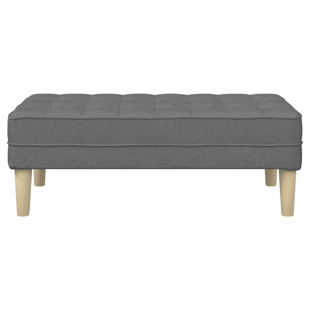 vidaXL ławka z poduszką Ciemnoszary 113 x 57 x 39 cm tkanina