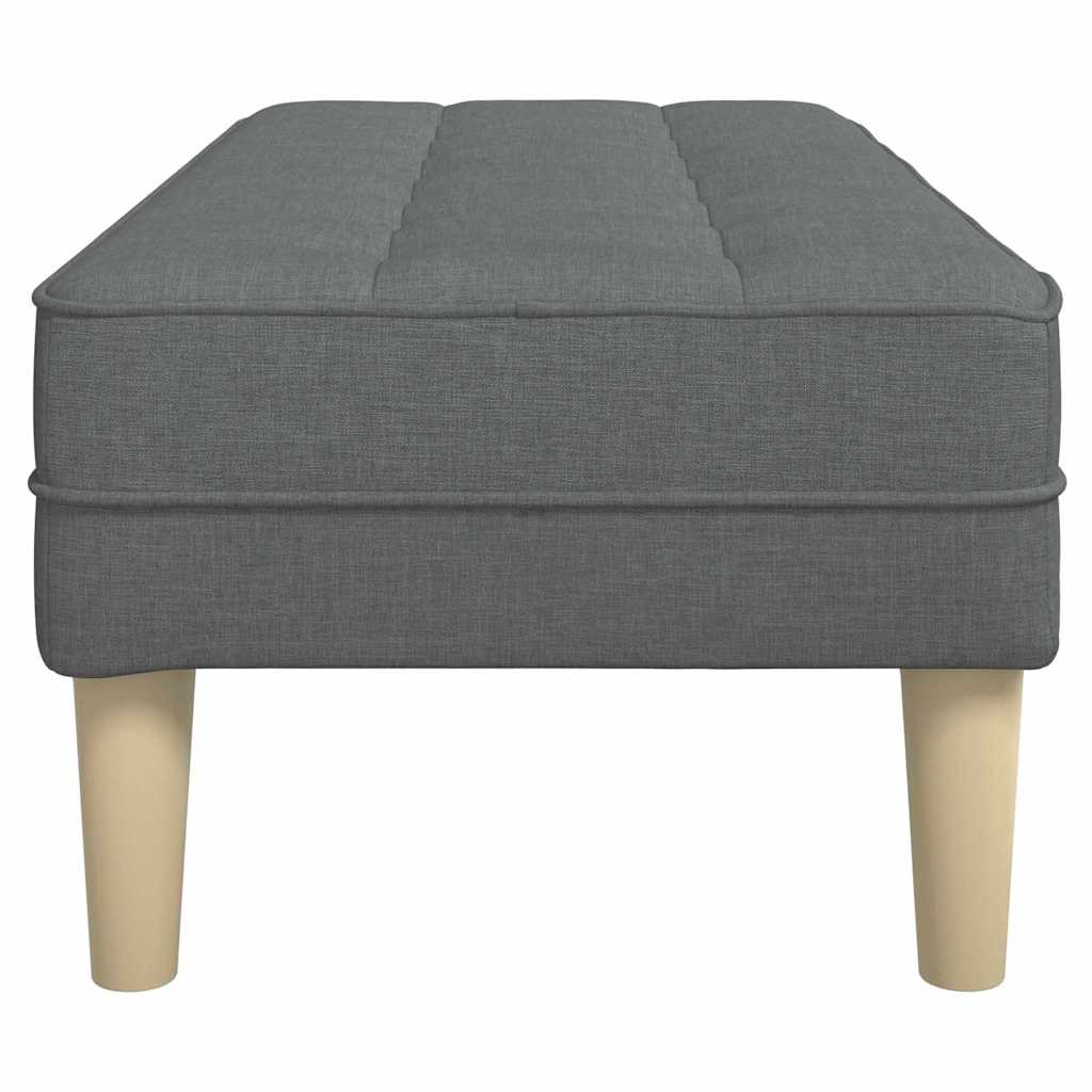 vidaXL ławka z poduszką Ciemnoszary 113 x 57 x 39 cm tkanina