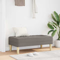 vidaXL ławka z poduszką Ciemnoszary 113 x 57 x 39 cm tkanina
