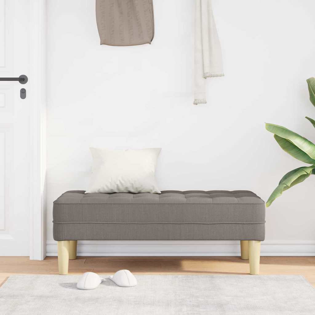 vidaXL ławka z poduszką Ciemnoszary 113 x 57 x 39 cm tkanina