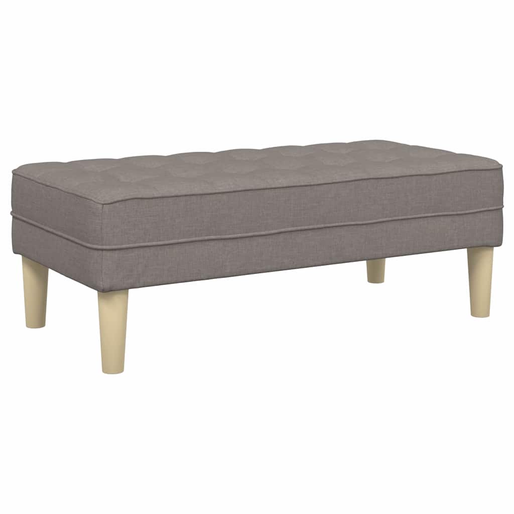 vidaXL ławka z poduszką Ciemnoszary 113 x 57 x 39 cm tkanina