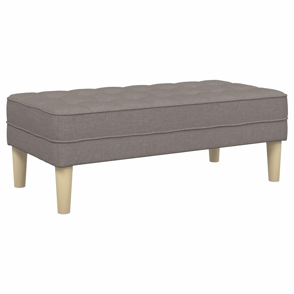 vidaXL ławka z poduszką Ciemnoszary 113 x 57 x 39 cm tkanina
