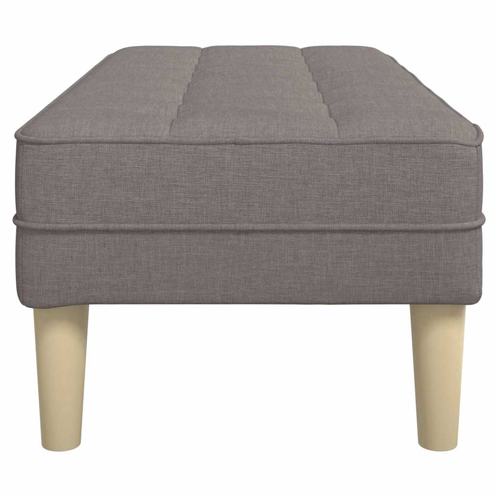 vidaXL ławka z poduszką Ciemnoszary 113 x 57 x 39 cm tkanina