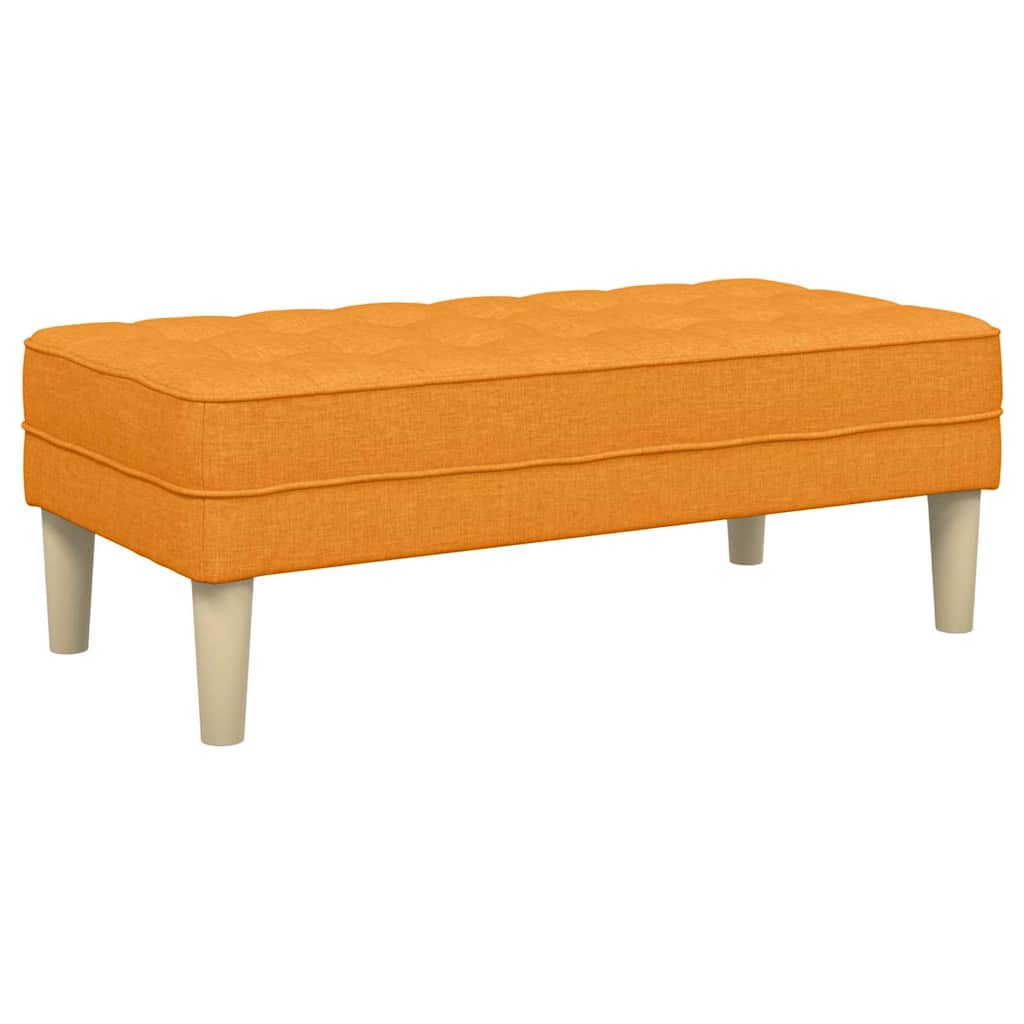 vidaXL ławka z poduszką Ciemny Żółty 113 x 57 x 39 cm tkanina