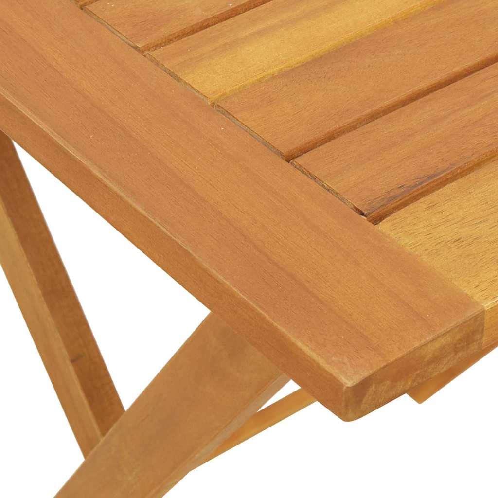vidaXL Stół Ogrodowy Naturalny 60 x 60 x 72 cm Lite Drewno Akacji