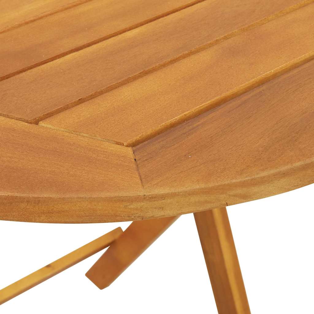 vidaXL Stół Ogrodowy Naturalny 60 x 60 x 72 cm Lite Drewno Akacji
