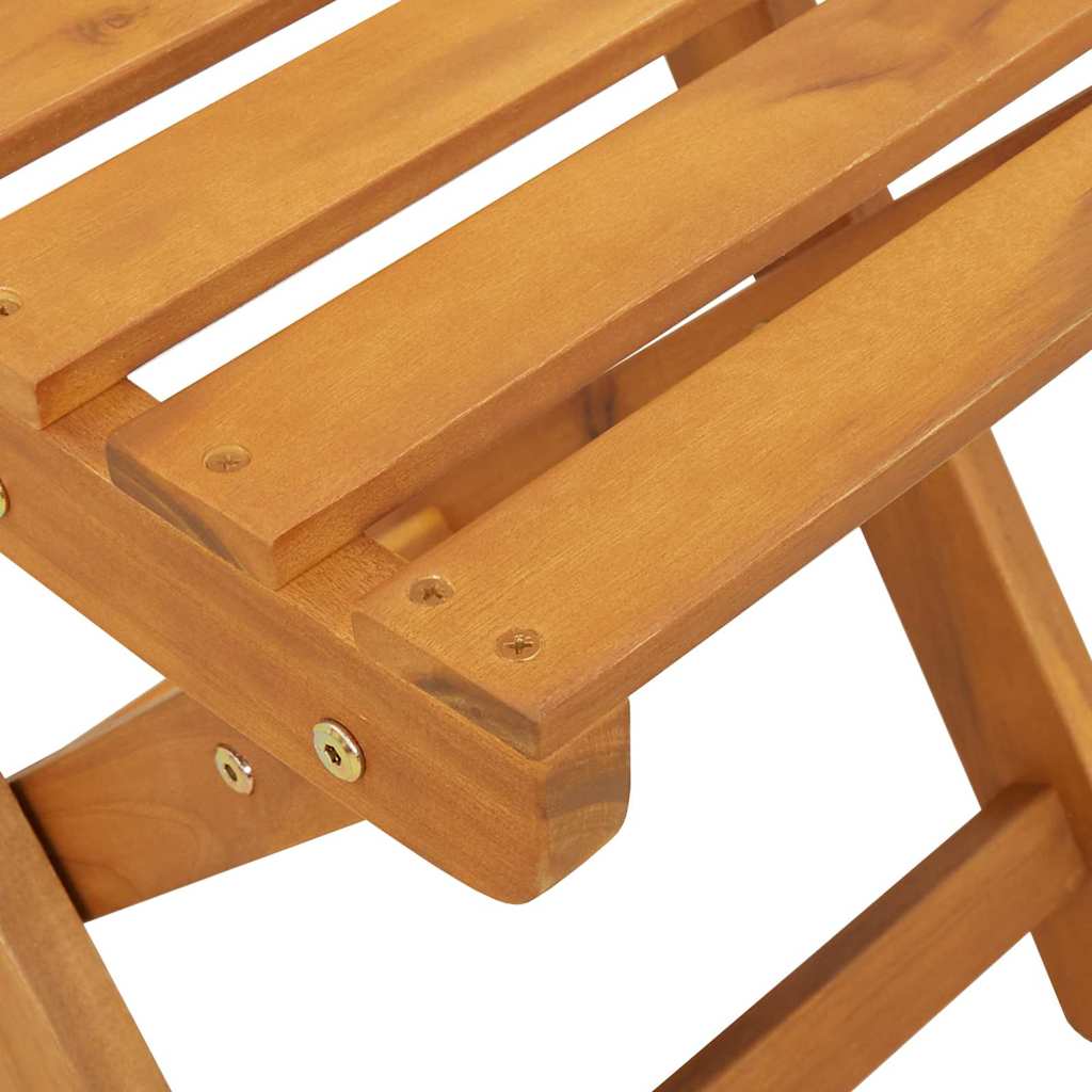 vidaXL Krzesła Bistro na Zewnątrz z poduszką 2 pcs Lite Drewno Akacji