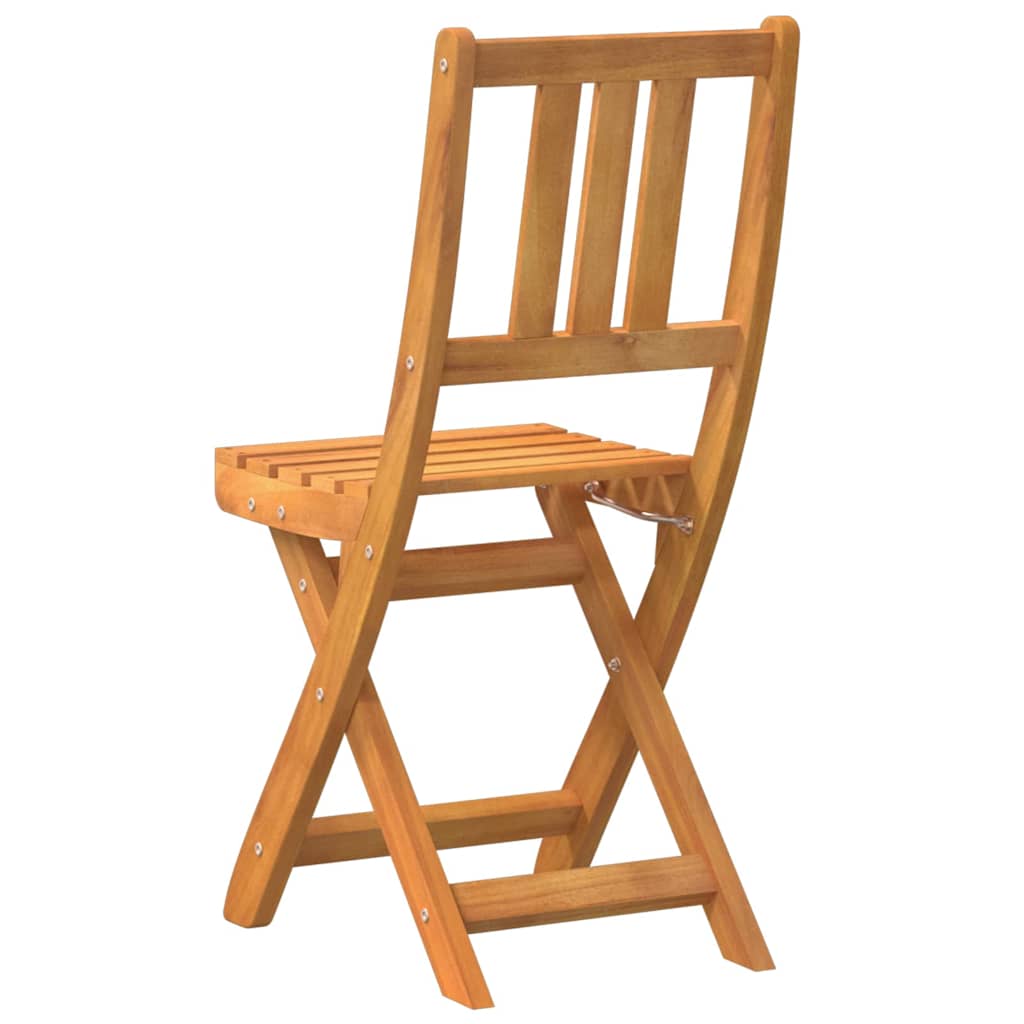 vidaXL Krzesła Bistro na Zewnątrz z poduszką 2 pcs Lite Drewno Akacji