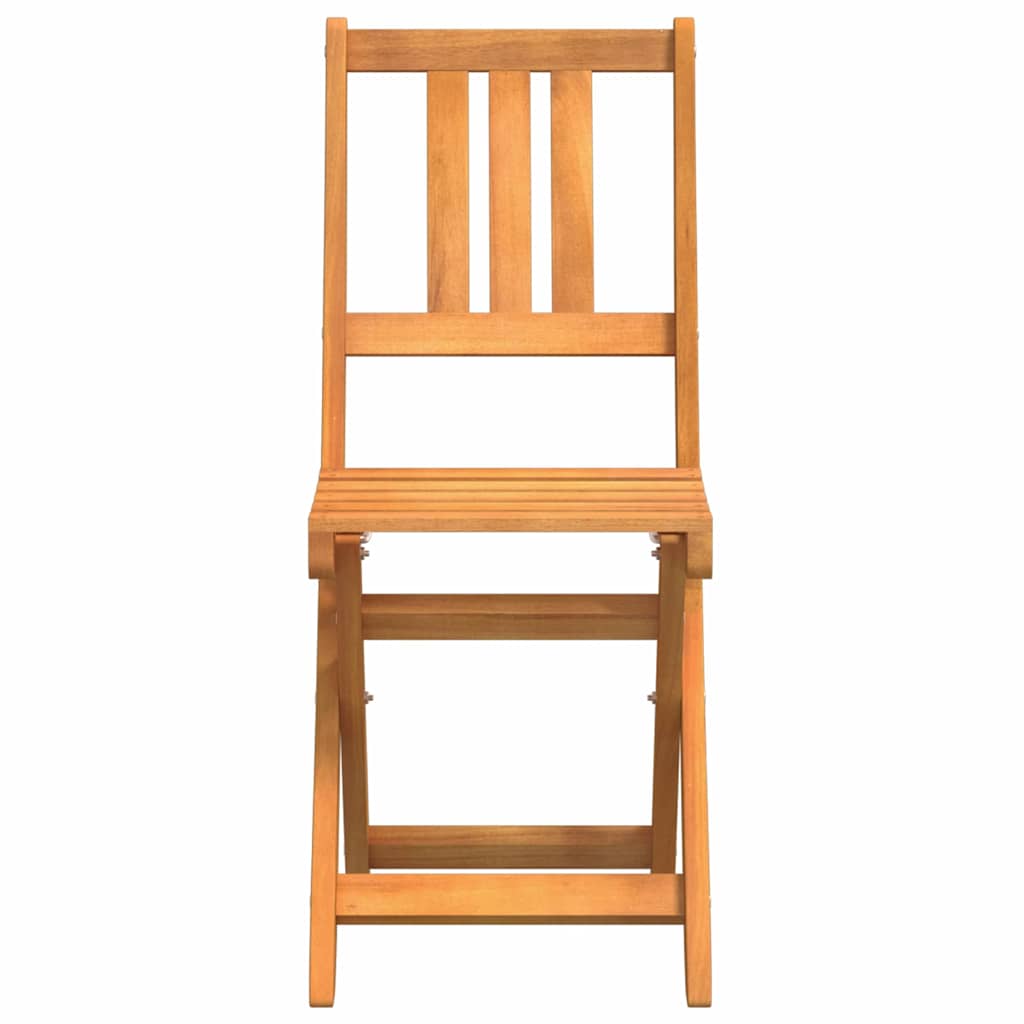 vidaXL Krzesła Bistro na Zewnątrz z poduszką 2 pcs Lite Drewno Akacji