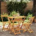 vidaXL Zestaw bistro 5 pcs Olej Naturalny Lite Drewno Akacji