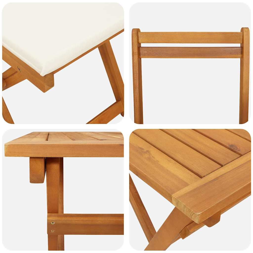 vidaXL Zestaw bistro 5 pcs Olej Naturalny Lite Drewno Akacji