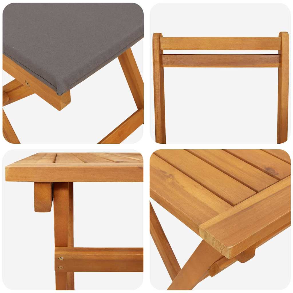 vidaXL Zestaw bistro 5 pcs Olej Naturalny Lite Drewno Akacji