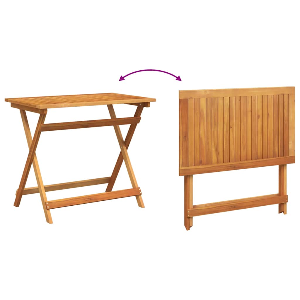 vidaXL Zestaw bistro 5 pcs Olej Naturalny Lite Drewno Akacji
