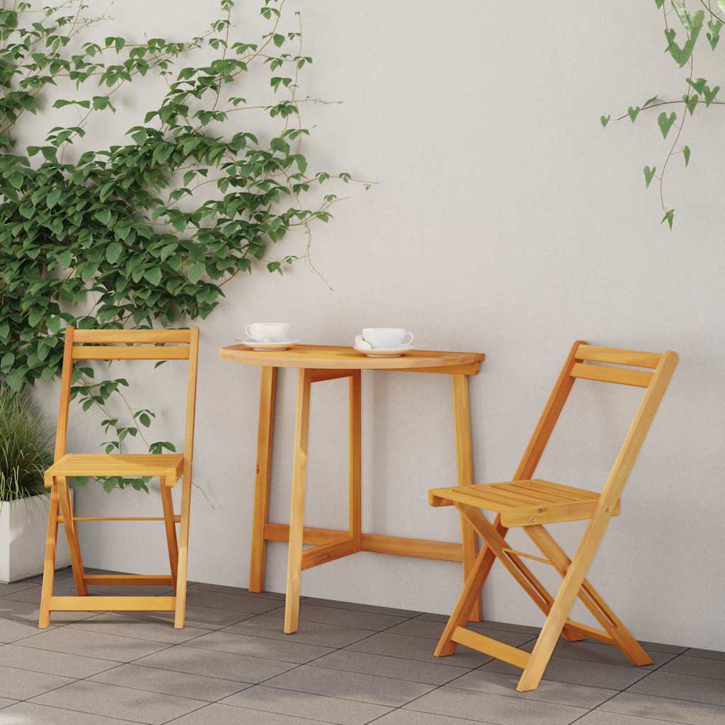 vidaXL Zestaw bistro 3 pcs Olej Naturalny Lite Drewno Akacji