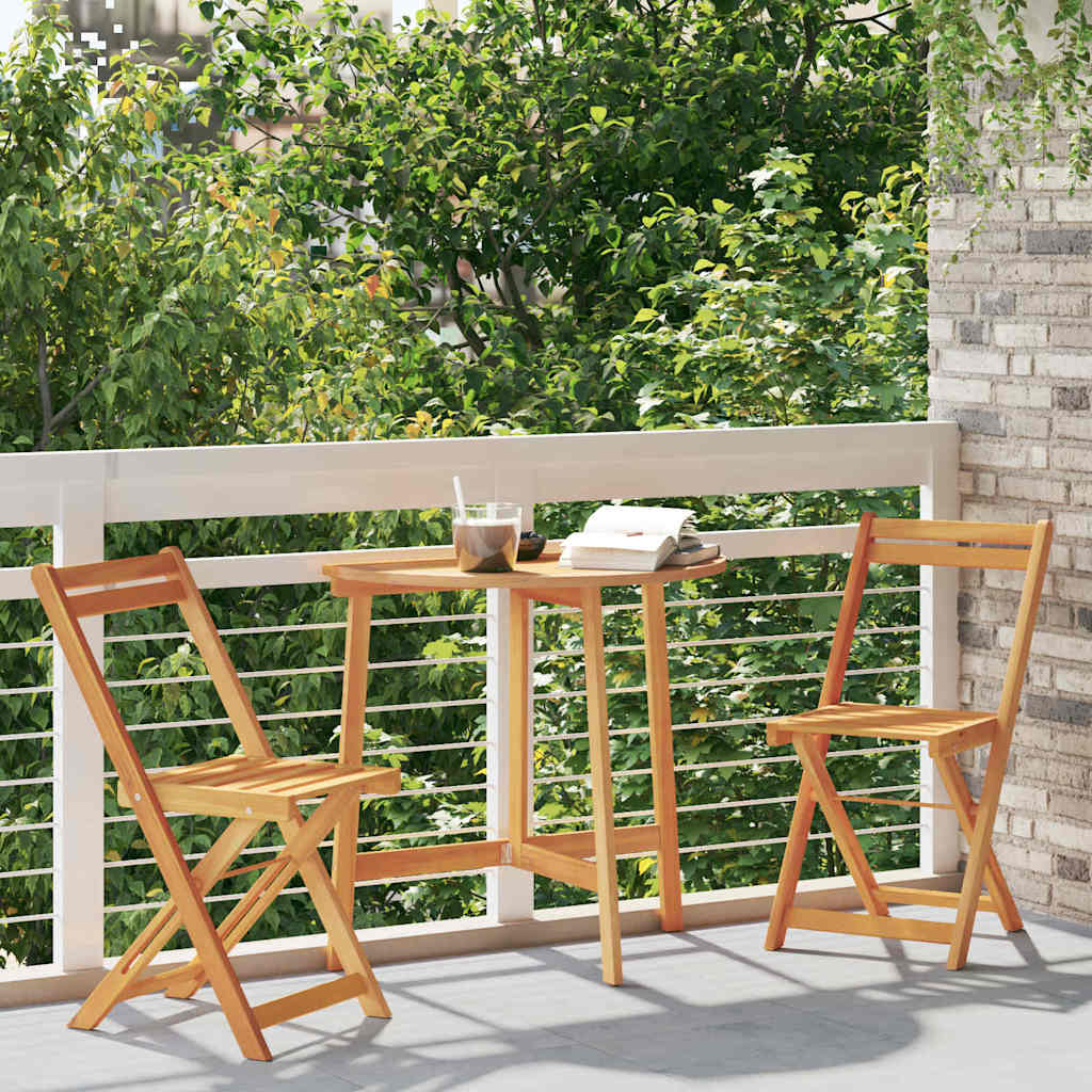 vidaXL Zestaw bistro 3 pcs Olej Naturalny Lite Drewno Akacji