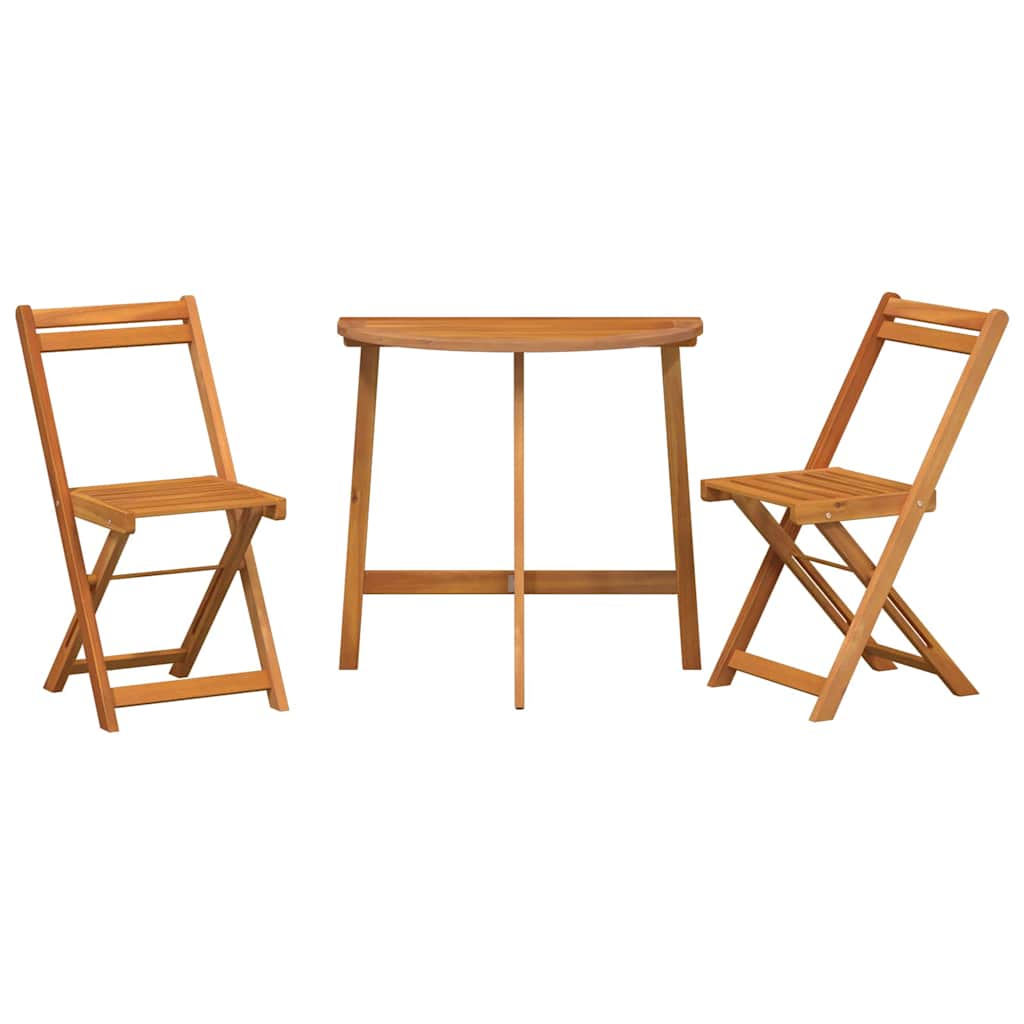 vidaXL Zestaw bistro 3 pcs Olej Naturalny Lite Drewno Akacji