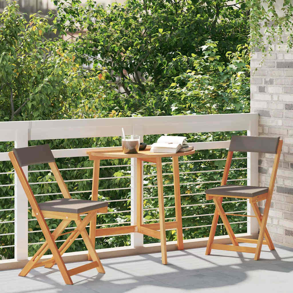 vidaXL Zestaw bistro 3 pcs Olej Naturalny Lite Drewno Akacji