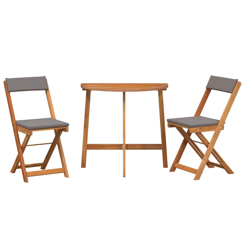 vidaXL Zestaw bistro 3 pcs Olej Naturalny Lite Drewno Akacji