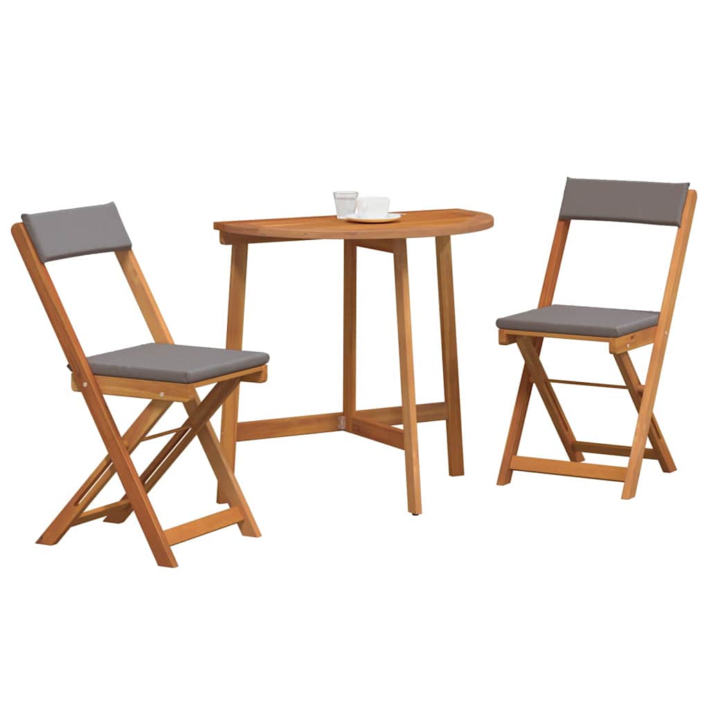 vidaXL Zestaw bistro 3 pcs Olej Naturalny Lite Drewno Akacji
