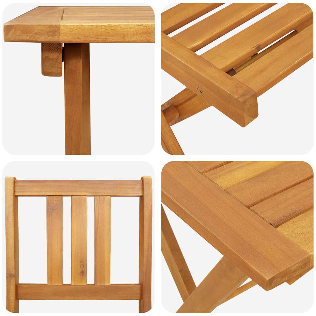 vidaXL Zestaw bistro 3 pcs Olej Naturalny Lite Drewno Akacji