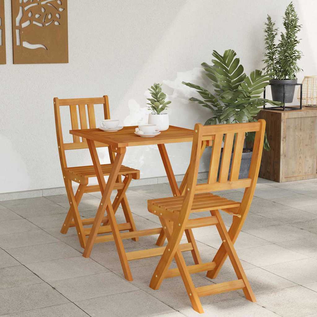 vidaXL Zestaw bistro 3 pcs Olej Naturalny Lite Drewno Akacji