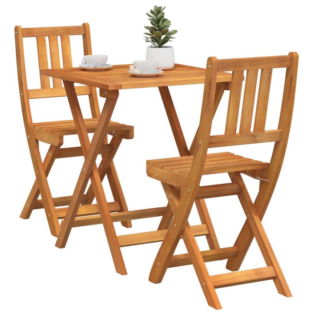 vidaXL Zestaw bistro 3 pcs Olej Naturalny Lite Drewno Akacji